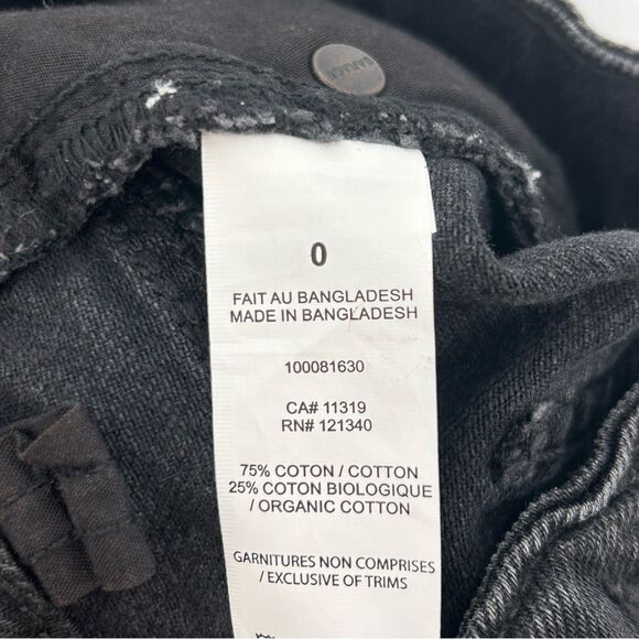 Garage festival denim shorts in black distressed size 0 - Picture 8 of 8